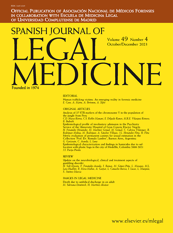 Go to journal home page - Spanish Journal of Legal Medicine